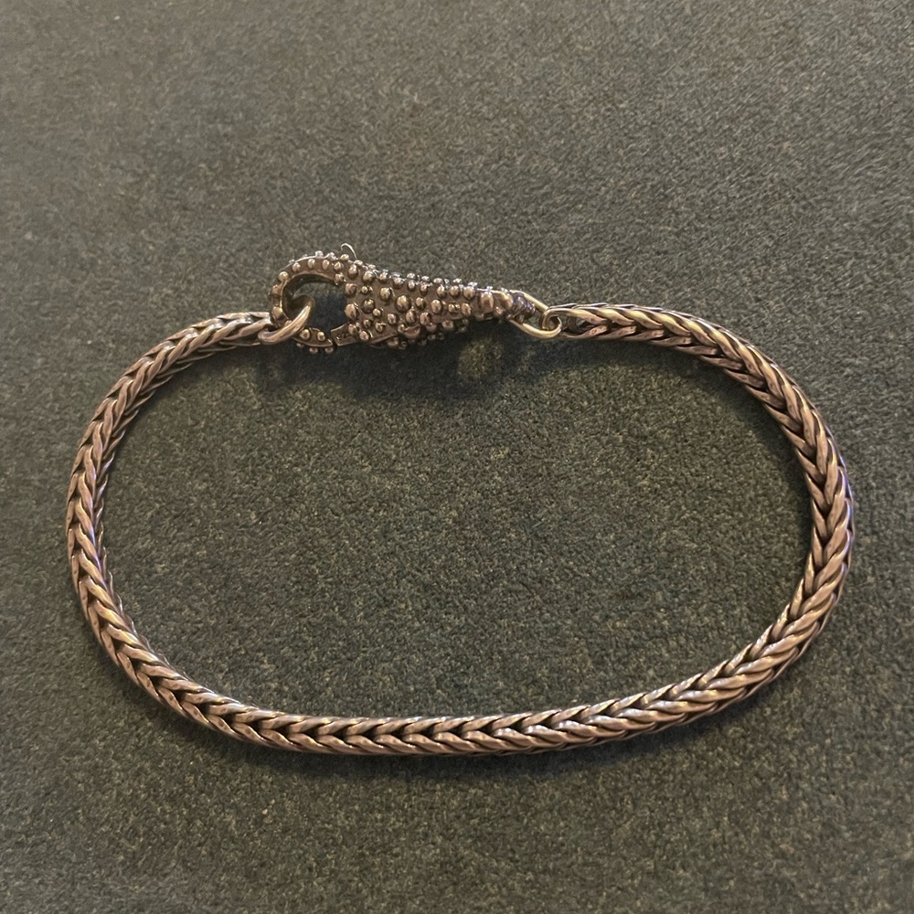 Trollbeads 5.5” bracelet with clasp. 6.5” total length